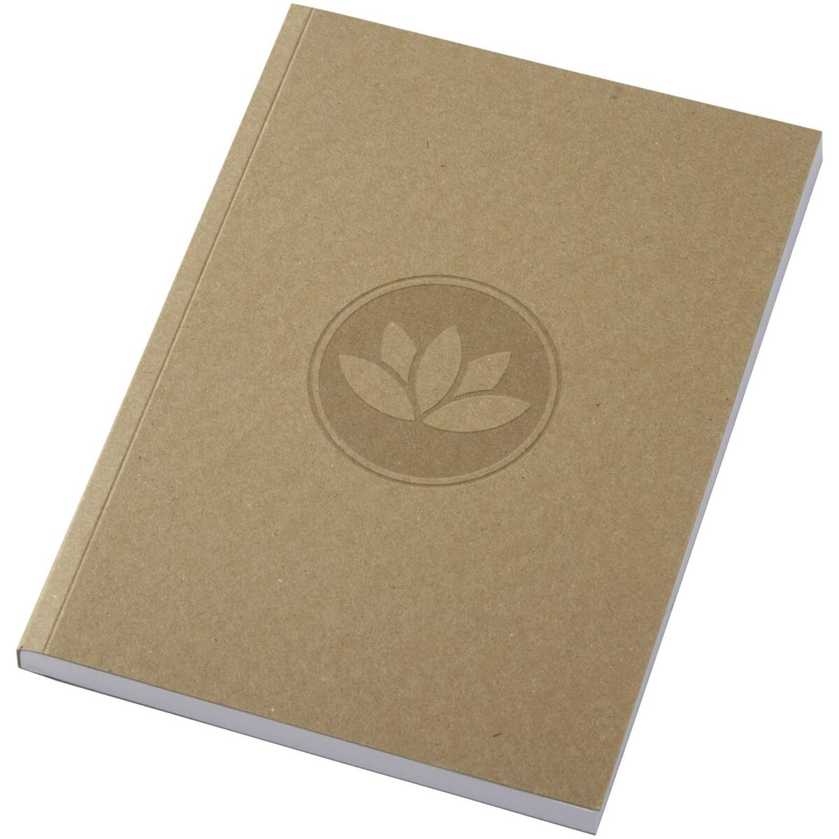 Novella Austen A5 recycled soft cover kraft notebook - 100 sheets – Natural with logo