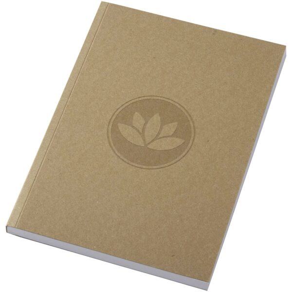 Novella Austen A5 recycled soft cover kraft notebook - 100 sheets – Natural with logo