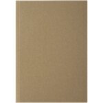 Novella Austen A5 recycled soft cover kraft notebook - 50 sheets – Natural front view