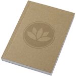 Novella Austen A6 recycled soft cover kraft notebook - 100 sheets – Natural with logo