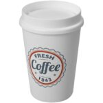 Americano® Switch 300 ml tumbler with 360° lid – White with logo