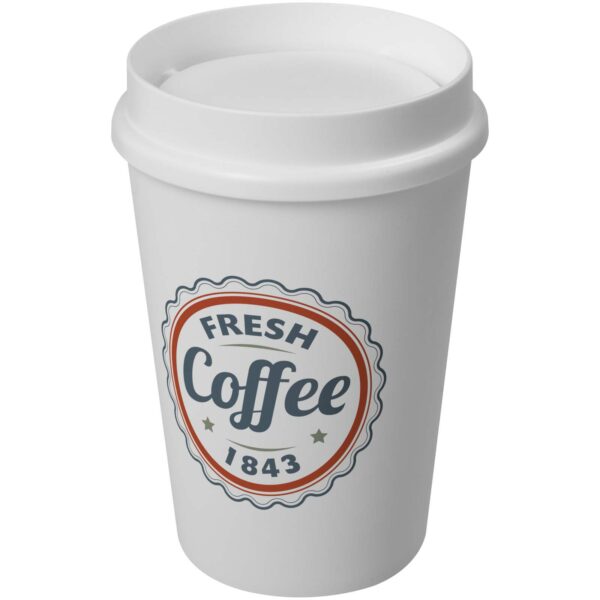 Americano® Switch 300 ml tumbler with 360° lid – White with logo