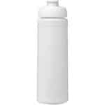 Baseline Rise 750 ml sport bottle with flip lid – White front view