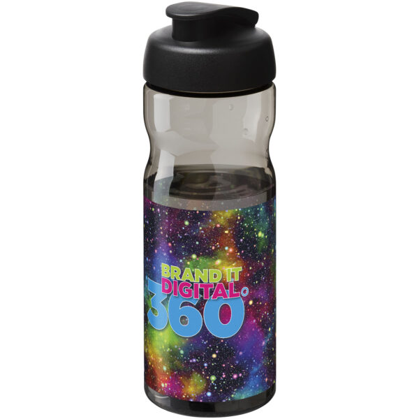 H2O Active® Base Tritan™ 650 ml flip lid sport bottle – Charcoal with logo