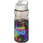 H2O Active® Base Tritan™ 650 ml spout lid sport bottle – Charcoal with logo