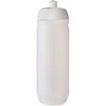 HydroFlex™ Clear 750 ml squeezy sport bottle – White front view
