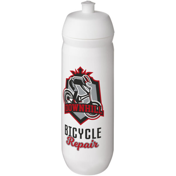 HydroFlex™ 750 ml squeezy sport bottle – White with logo