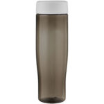 H2O Active® Eco Tempo 700 ml screw cap water bottle – White front view