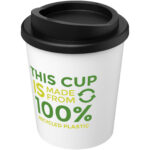 Americano® Espresso 250 ml recycled insulated tumbler – White with logo