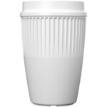Cirrus 350 ml tumbler with 360° lid – White front view