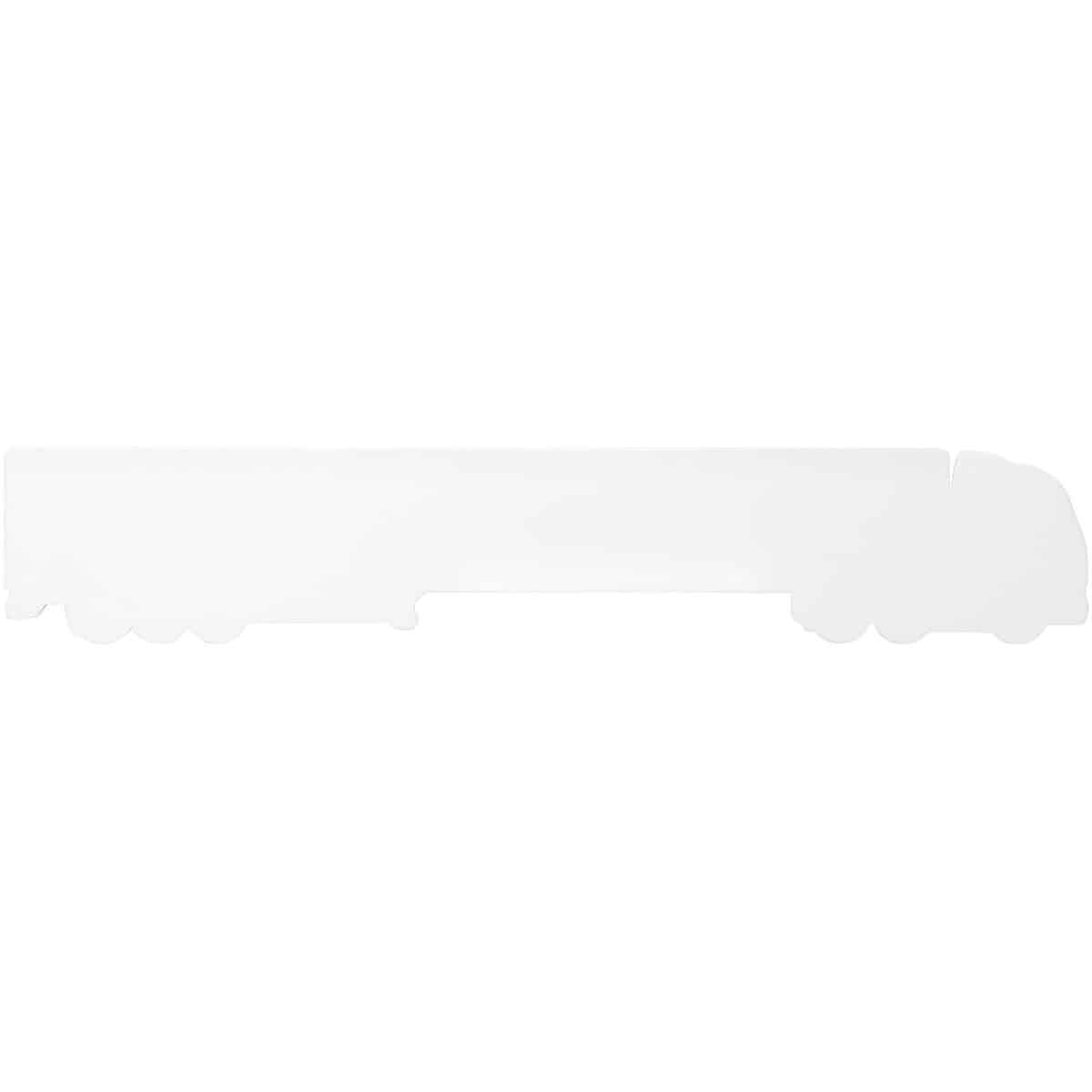 Tait 30cm lorry-shaped recycled plastic ruler – White back view