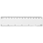 Refari 15 cm recycled plastic ruler – White front view