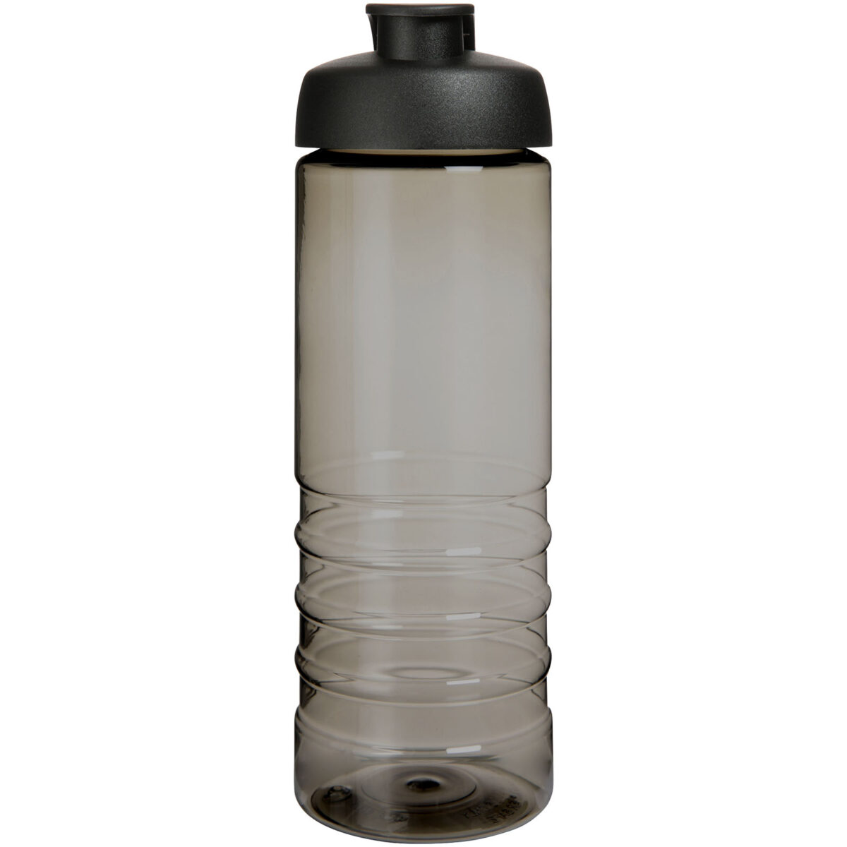 H2O Active® Eco Treble 750 ml flip lid sport bottle – Charcoal front view