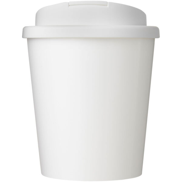 Brite-Americano Espresso Eco 250 ml spill-proof insulated tumbler – White front view