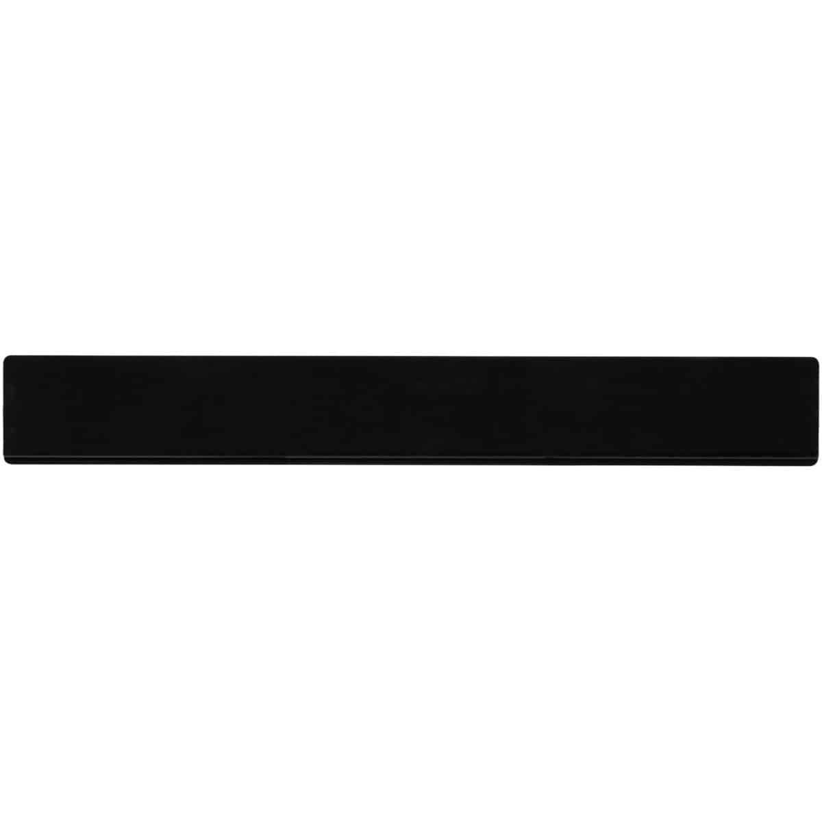 Terran 30 cm ruler from 100% recycled plastic – Solid black back view