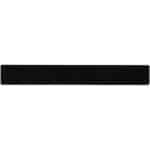 Terran 30 cm ruler from 100% recycled plastic – Solid black back view