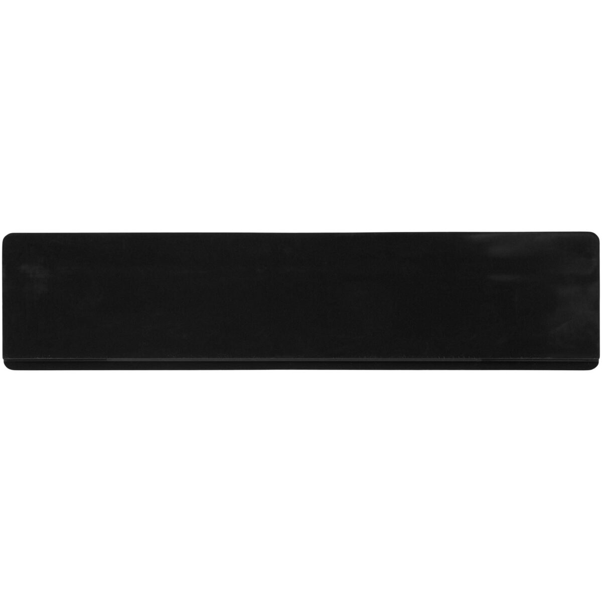 Terran 15 cm ruler from 100% recycled plastic – Solid black back view