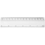 Renzo 15 cm plastic ruler – Transparent clear front view