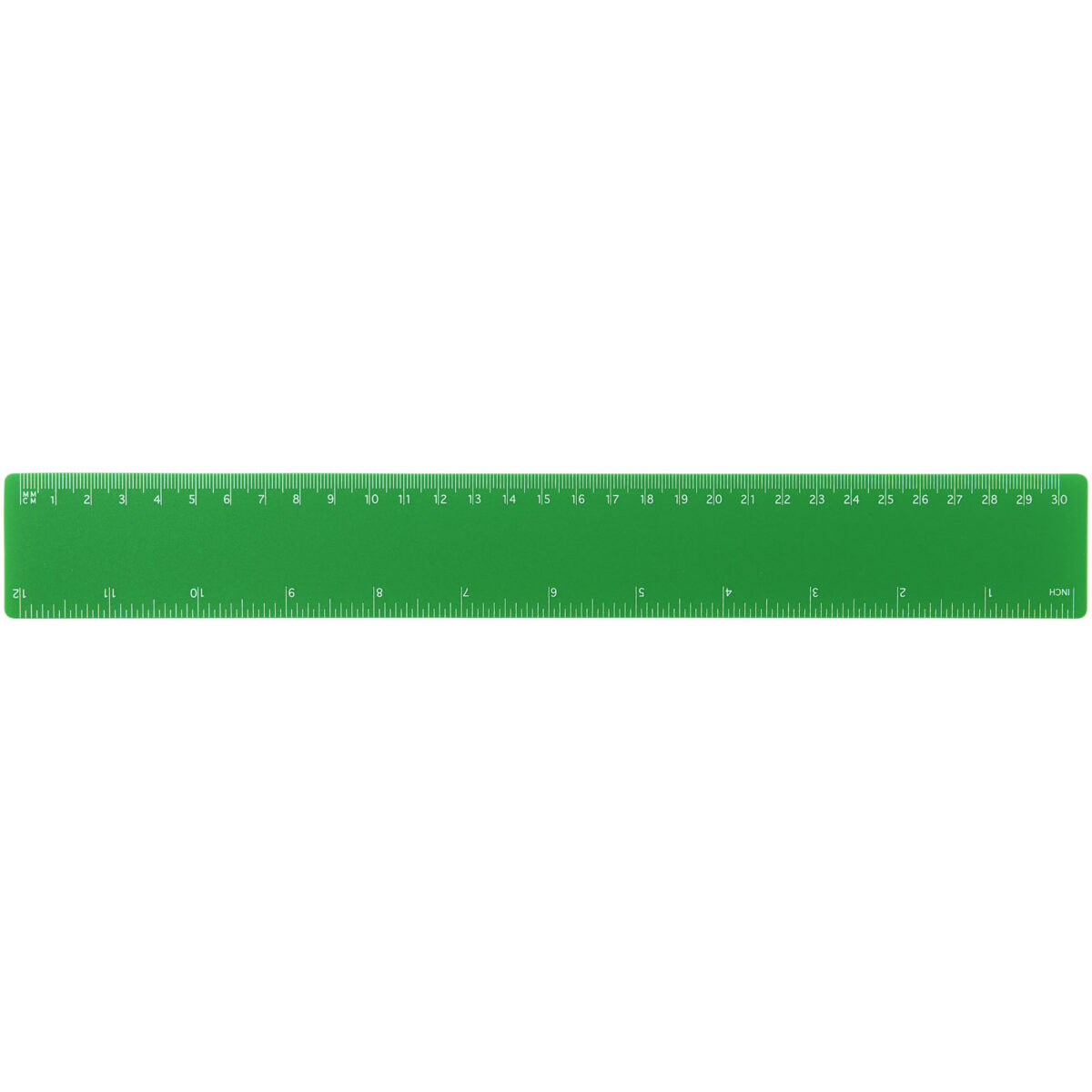 Rothko 30 cm plastic ruler – Green front view