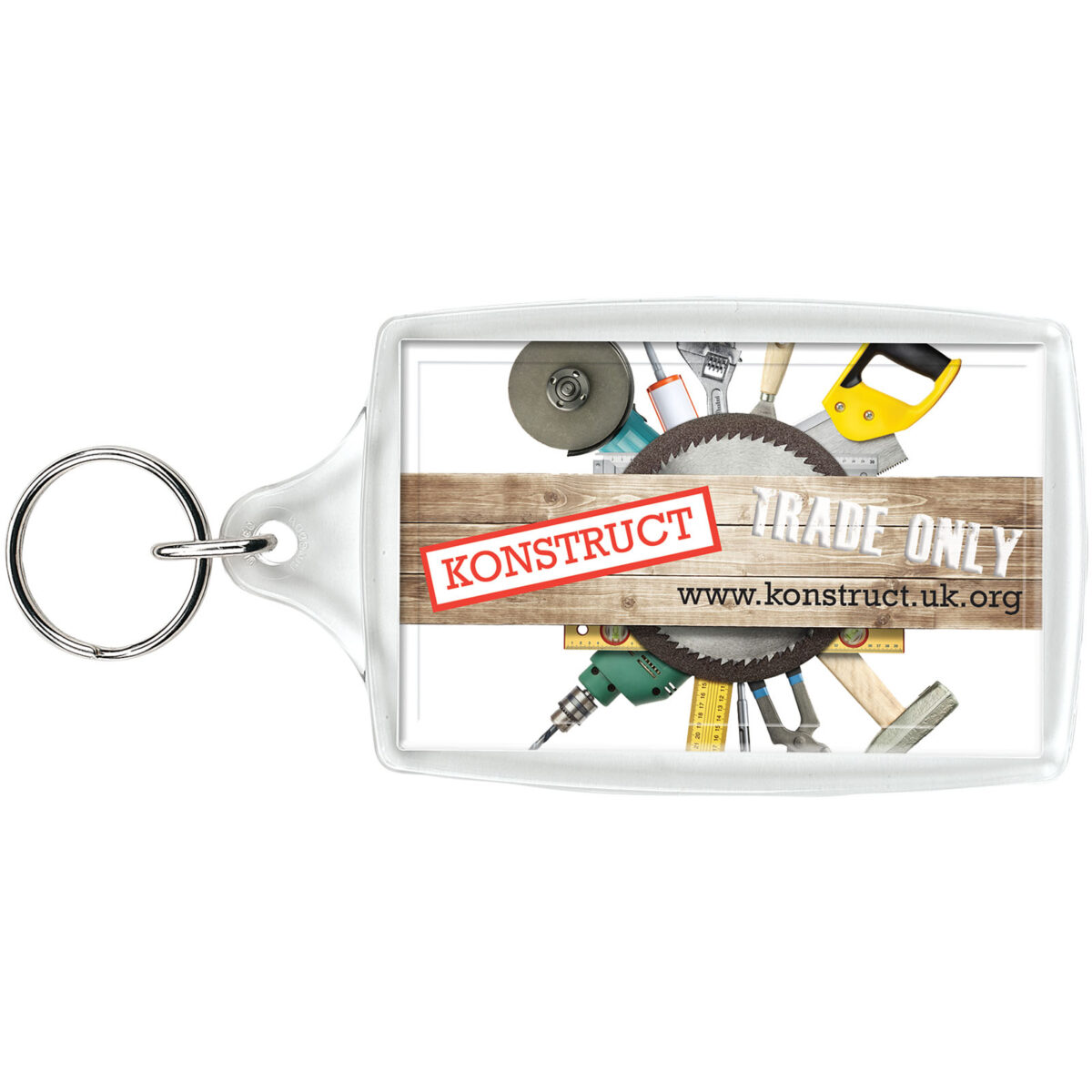 Orca L4 large keychain – Transparent clear extra view