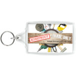 Orca L4 large keychain – Transparent clear extra view