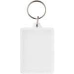 Vito C1 rectangular keychain – Transparent clear front view