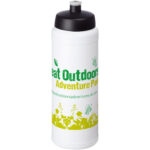 Baseline® Plus 750 ml bottle with sports lid – White with logo