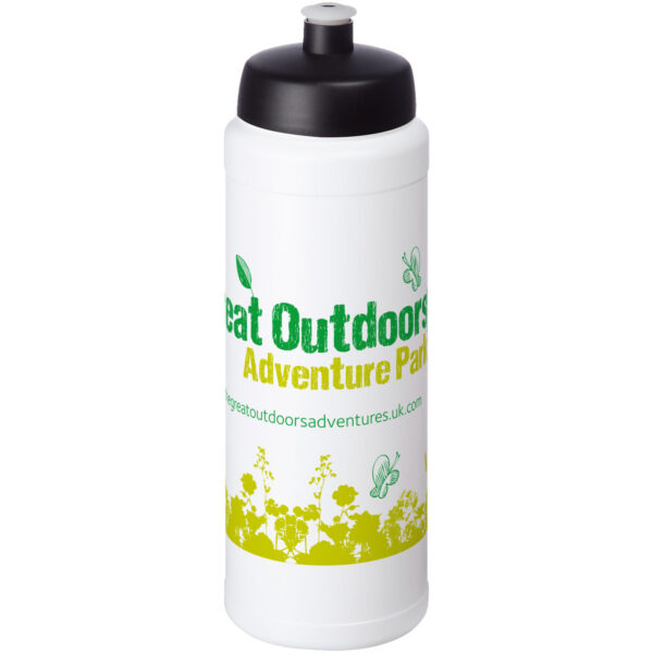 Baseline® Plus 750 ml bottle with sports lid – White with logo