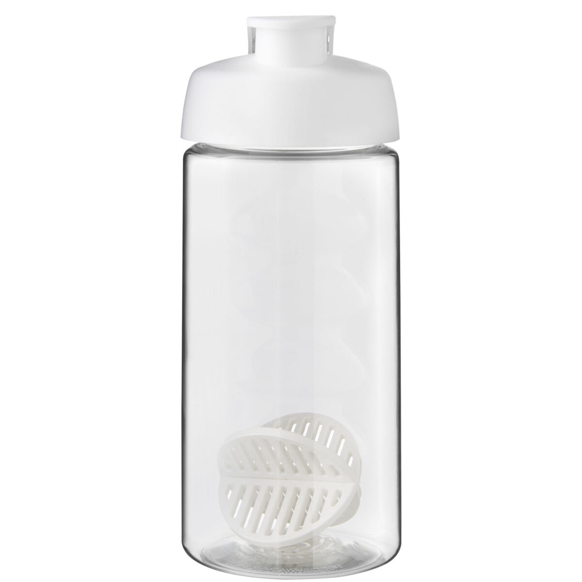 H2O Active® Bop 500 ml shaker bottle – White front view