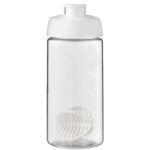 H2O Active® Bop 500 ml shaker bottle – White front view