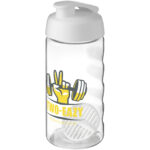 H2O Active® Bop 500 ml shaker bottle – White with logo
