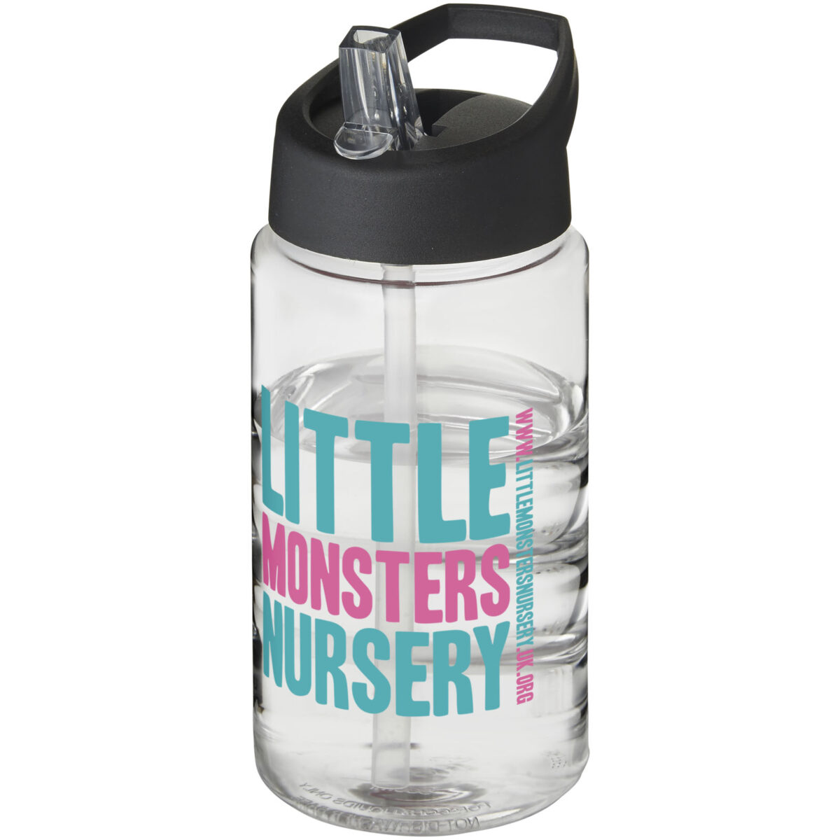 H2O Active® Bop 500 ml spout lid sport bottle – Transparent with logo