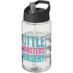 H2O Active® Bop 500 ml spout lid sport bottle – Transparent with logo