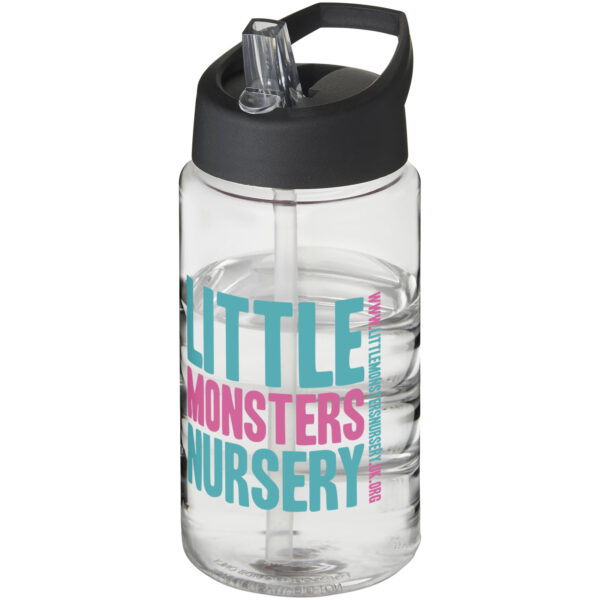 H2O Active® Bop 500 ml spout lid sport bottle – Transparent with logo