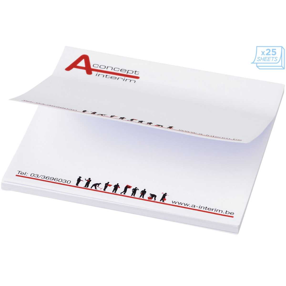 Sticky-Mate® sticky notes 75x75mm – White extra view