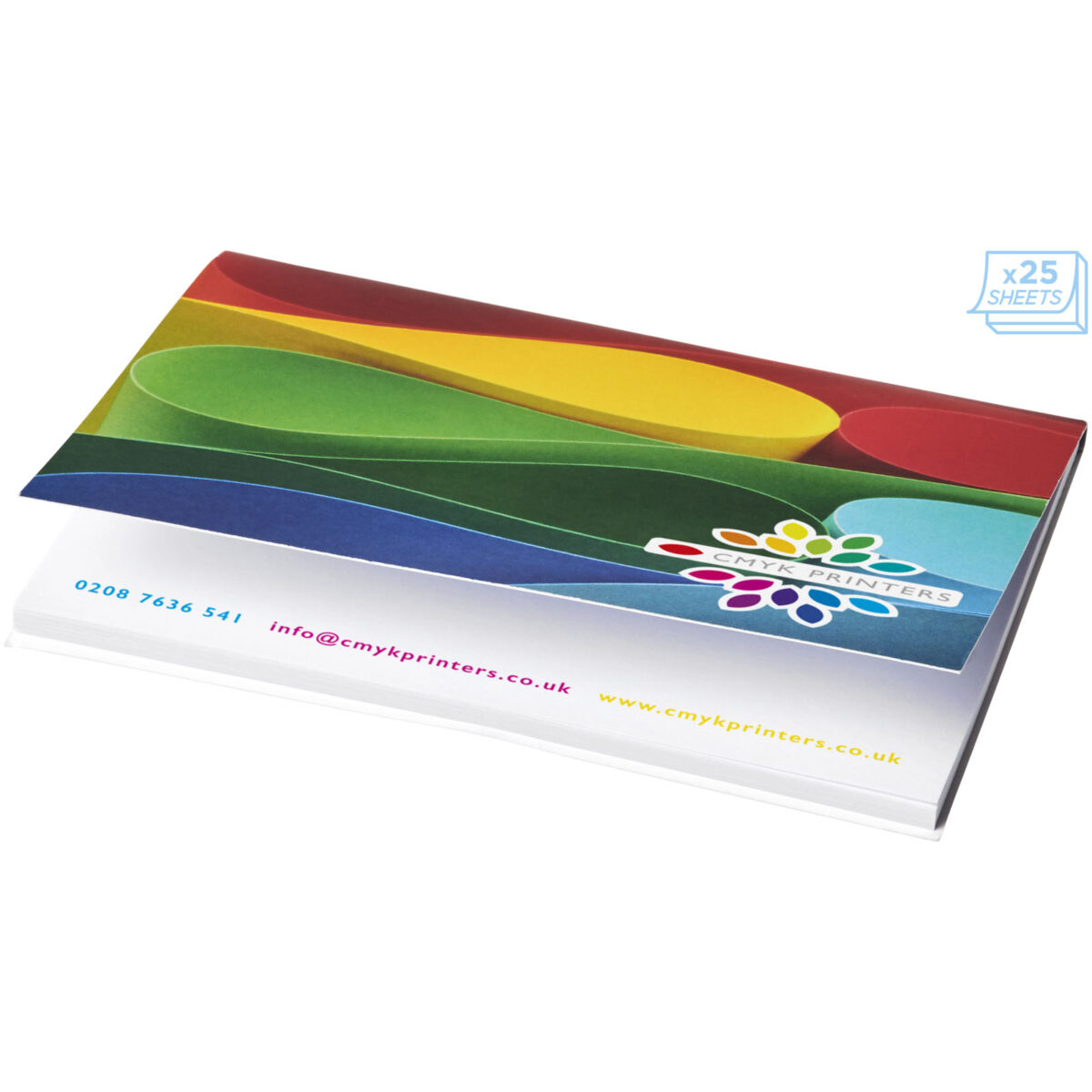 Sticky-Mate® A7 soft cover sticky notes 100x75mm – White extra view
