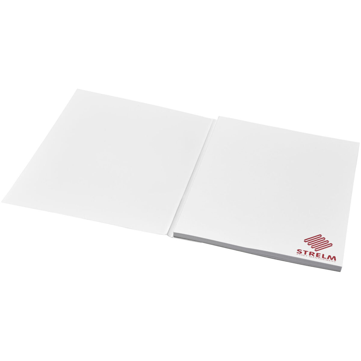 Desk-Mate® A5 notepad wrap over cover – White extra view