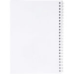 Desk-Mate® wire-o A5 notebook PP cover – White back view