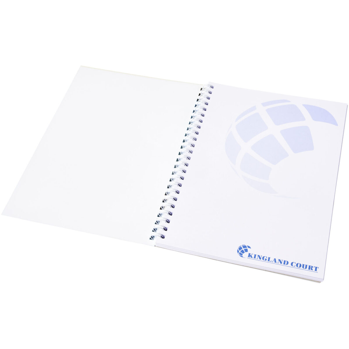 Desk-Mate® wire-o A5 notebook PP cover – White extra view