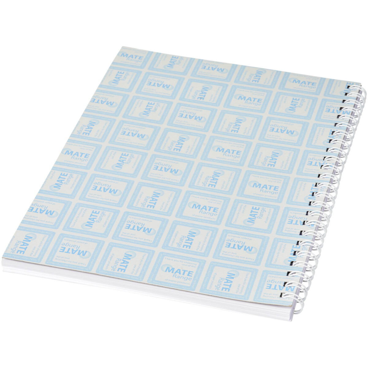 Desk-Mate® spiral A4 notebook – White back view