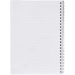 Desk-Mate® A5 spiral notebook – White back view