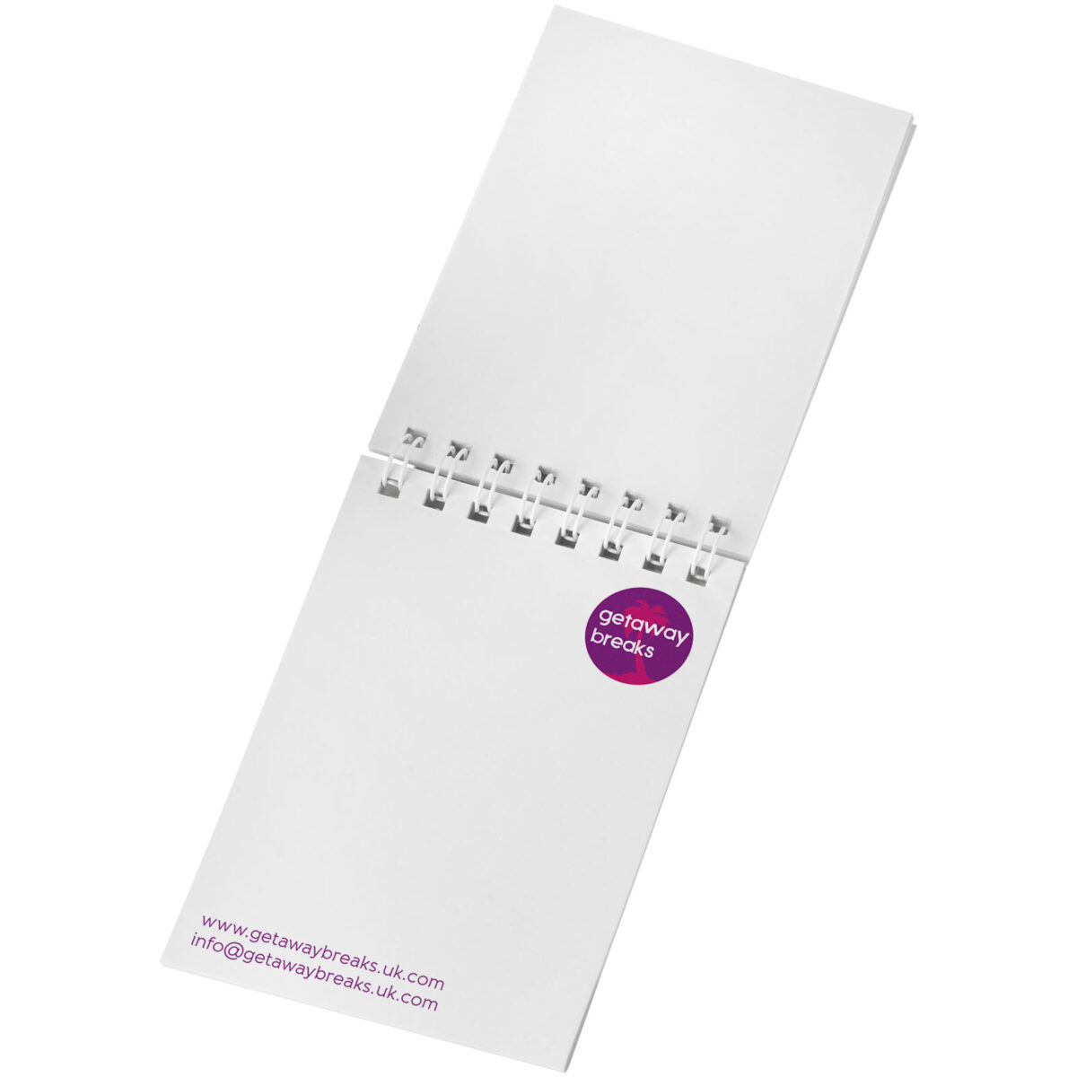 Desk-Mate® spiral A7 notebook – White extra view