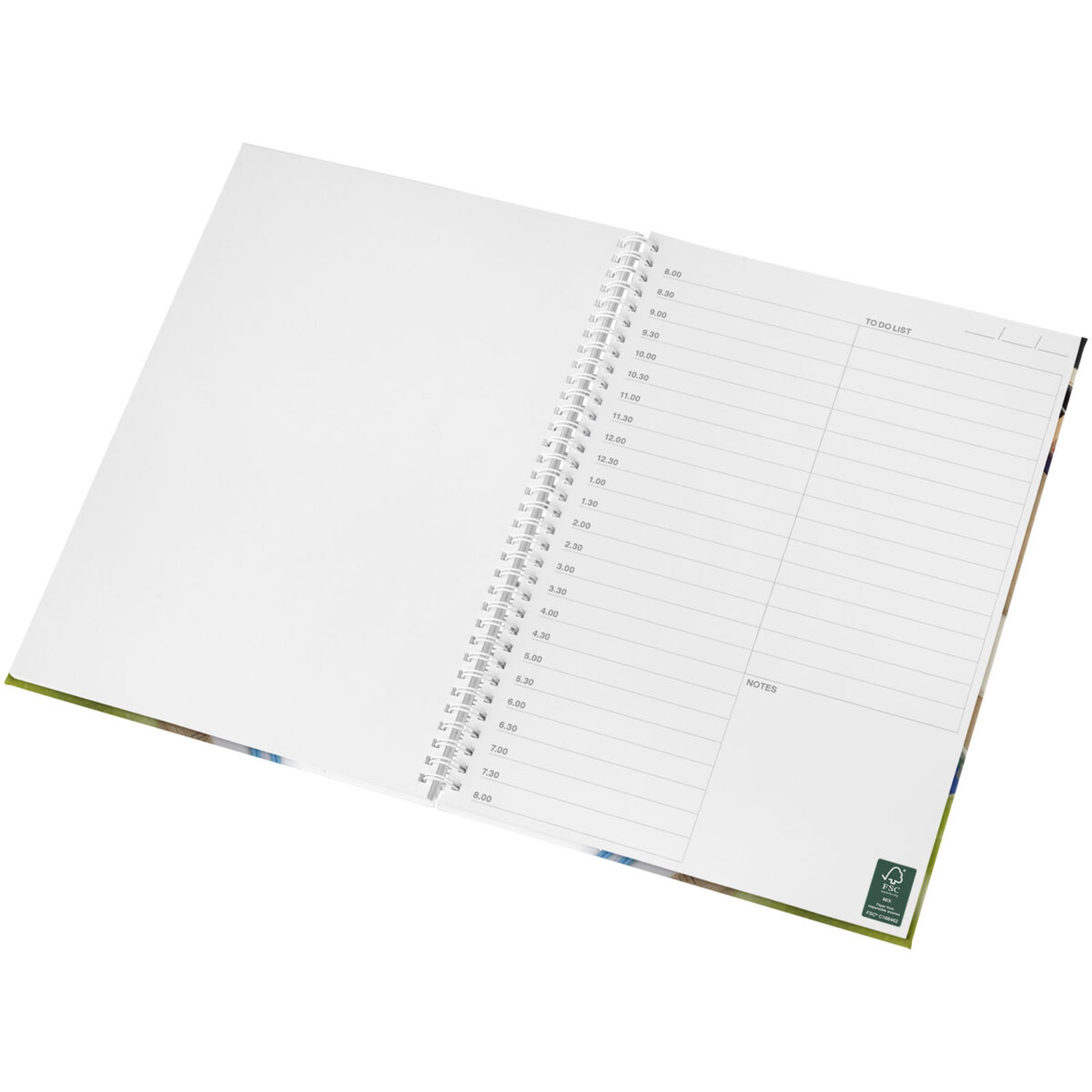 Wire-o A4 notebook hard cover – White extra view