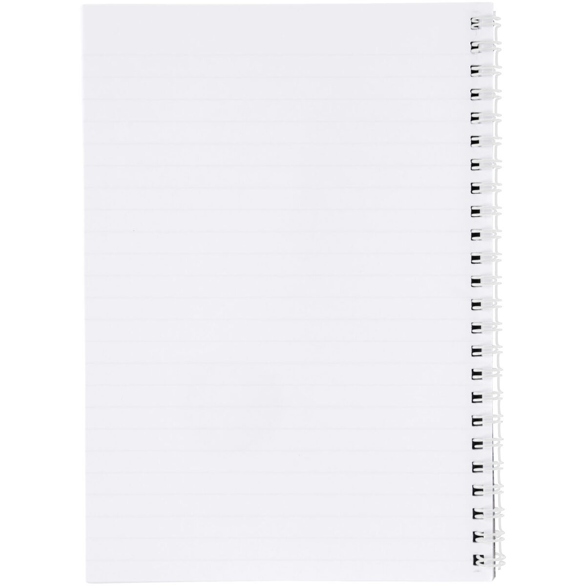 Desk-Mate® A5 notebook synthetic cover – White back view