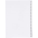 Desk-Mate® A5 notebook synthetic cover – White back view