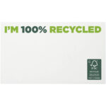 Sticky-Mate® recycled sticky notes 127 x 75 mm – White front view