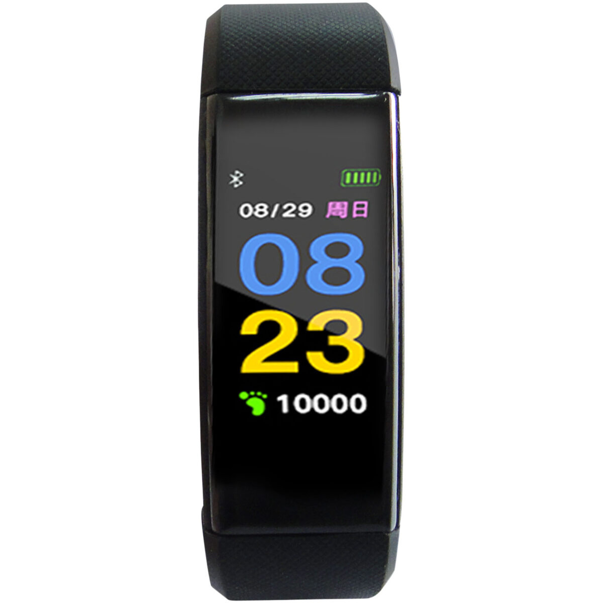 Prixton smartband AT801 – Solid black front view