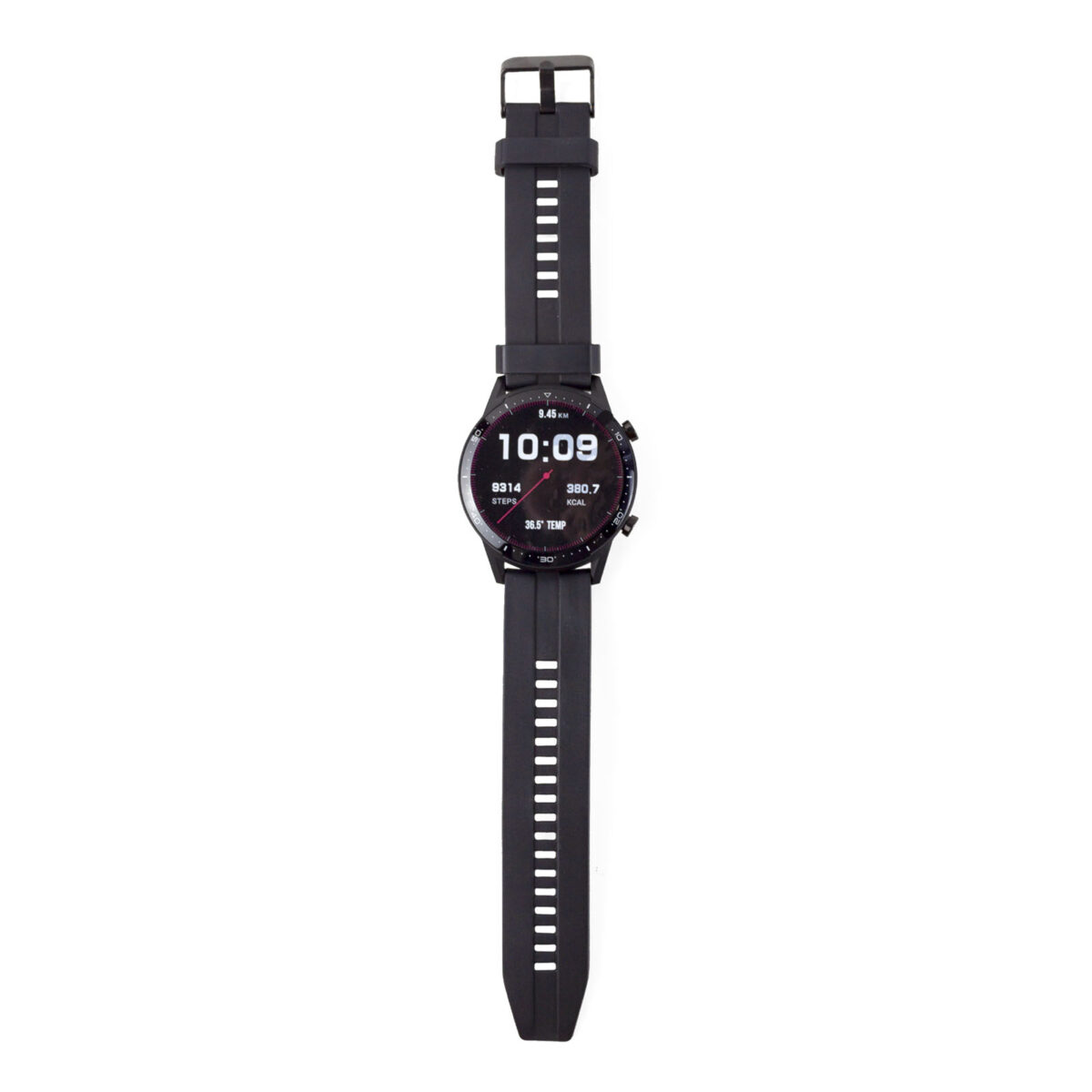 Prixton SWB26T smartwatch – Solid black front view
