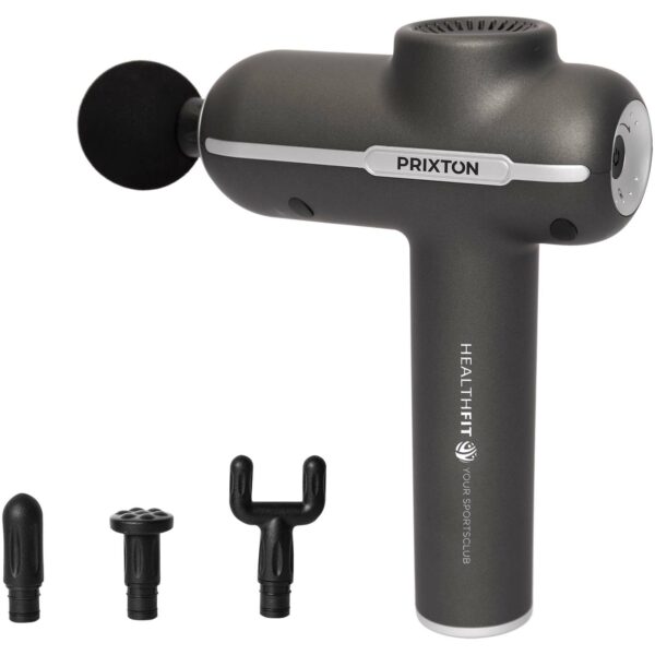 Prixton MGF80 Synergy massage gun – Solid black with logo