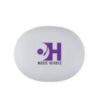 Prixton TWS158 ENC and ANC earbuds – White with logo